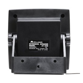 Midland- 21-406 Heavy-duty 20W Deluxe External Speaker - Swivel Base Bracket Works with Midland CB and MXT radios 8-OHM Sound System 3.5mm audio plug - off-roading, farming - 5-FT Cable