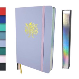 Schloss Planner A5 Bullet Journal | 180 g/m² Extra Thick Bamboo Paper | 160 Pages | Dotted / Dot Grid | Sustainable Notebook/Diary | Silver Book Cut (Butterfly, Lavender)