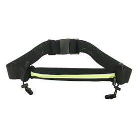 It's Running Single Running Belt Waist Bag, Black/Yellow One Size