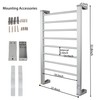 BVANQ Heated Towel Rack with Timer, 8-Bar Electric Towel Warmer