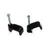 enTie FLAT Black 10mm Cable Clips for RG59 Shotgun Cable
