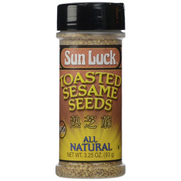 Sun Luck Toasted Sesame Seeds, 3.25 Ounce