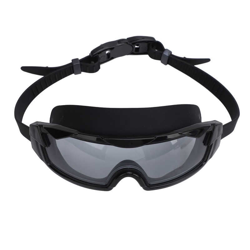 Swim Goggles with Earplugs PC Silicone Clear Lens Wide View