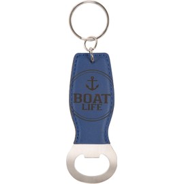 Pavilion Gift Company 67740 Boat Life-Navy Blue Key Chain Bottle Opener Keyring