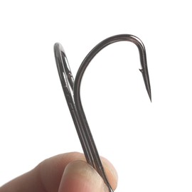 50 x Black Carbon Steel Double Saltwater Double Hooks