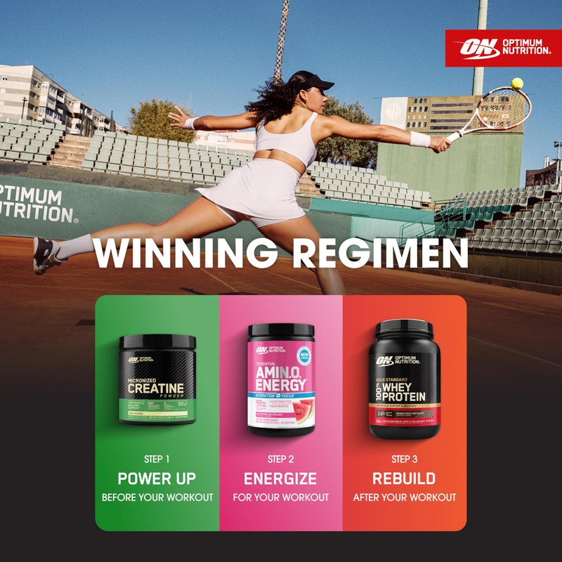 Optimum Nutrition Micronized Creatine Monohydrate Powder, Unflavored, 60 Servings, 300