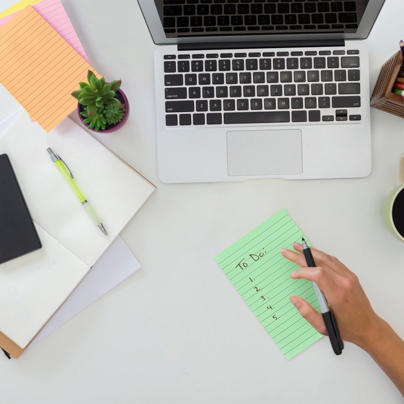 Mr. Pen- Lined Sticky Notes 4x6, 6 Pads, 45 Sheet/Pads,