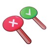 FUNOMOCYA 2Pcs Handheld Voting Paddle Teacher Judging Board Reusable Classroom