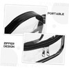 VICASKY Transparent Cosmetic Bag Portable Handheld Makeup Organizer for Travel