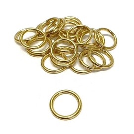 25mm Solid Brass O-Rings x2 Ideal For Dog Leads Collars Horse Reigns Leather Crafts Belts Keychains Crafts (2)