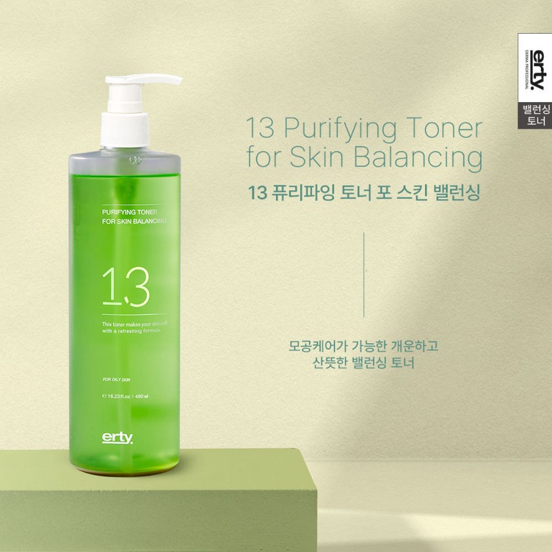 Erti Toner for oily skin, Erti 13 Purifying Toner for