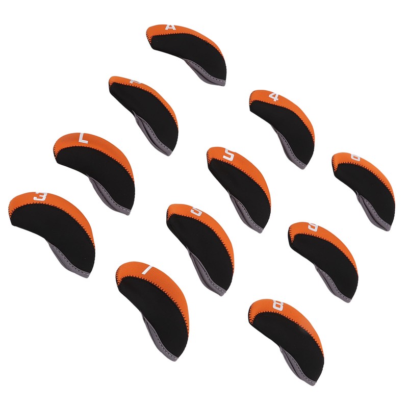 11PCS Golf Club Head Covers Neoprene Numbered Golf Club Head