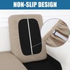 Smiry Waterproof Couch Cushion Covers, Stretch Jacquard Thick Sofa Cushion