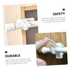 STOBAZA Curtain Rod Brackets No Drill 2 Pack White Pp