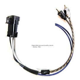 Polaris Ride Command 7" Display Add-On Amplifier Harness - Female - Plugs into Factory Wiring Harness. Easily add an External Amplifier (Male RCA Ends)