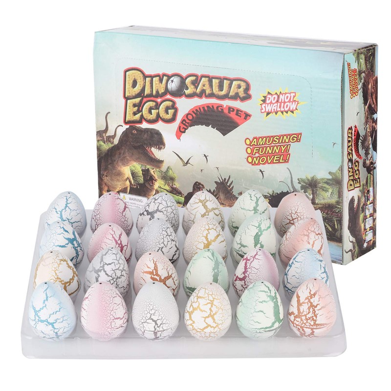 Pack of 24 Dinosaur Eggs Toy, Easter Dinosaur Eggs Hatching