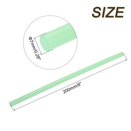 sourcing map 30pcs Mini Hot Glue Sticks for Mini Glue Gun, 8-inch x 0.28-inch Glue Gun Sticks for Art DIY Craft, Luminous Green