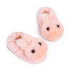 Enteer Baby Girls' Rabbit Slipper Rubber Sole Pink US 11-12
