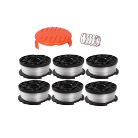 Laranvi AF100 Replacement Spool for Black and Decker AF-100-3ZP AF-100-BKP,30-Foot,0.065-Inch, fits GH900 GH600 GH610 String Trimmer 30ft 0.065" Trimmer Line AF-100 Weed Eater Spool(6+1)