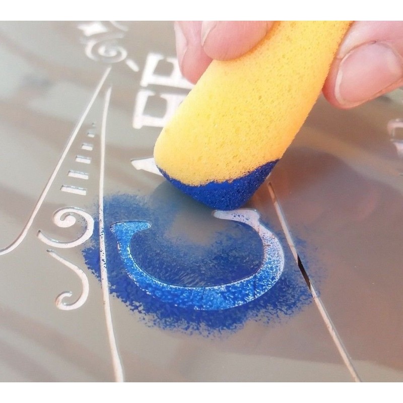 Pack of 2 Stencil Shader Foam Brush Paint Applicators Dabbers