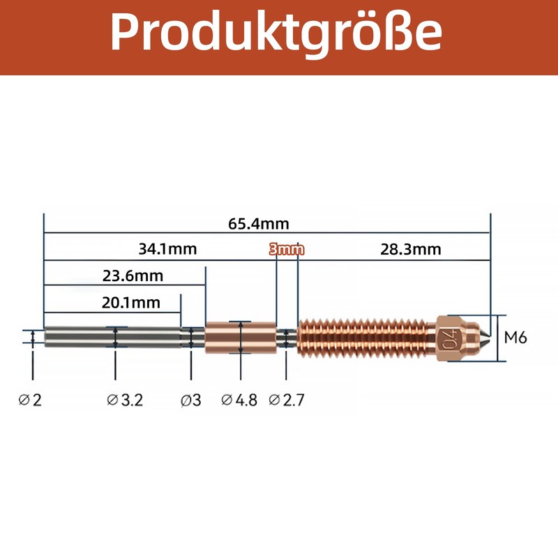 Wjelet 1 x K1C Nozzle, Quick-Swap 3D Printer Nozzle Kit,