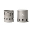TOAKS Titanium Wood Stove Outdoor Camping Stove, Titanium Backpacking Wood