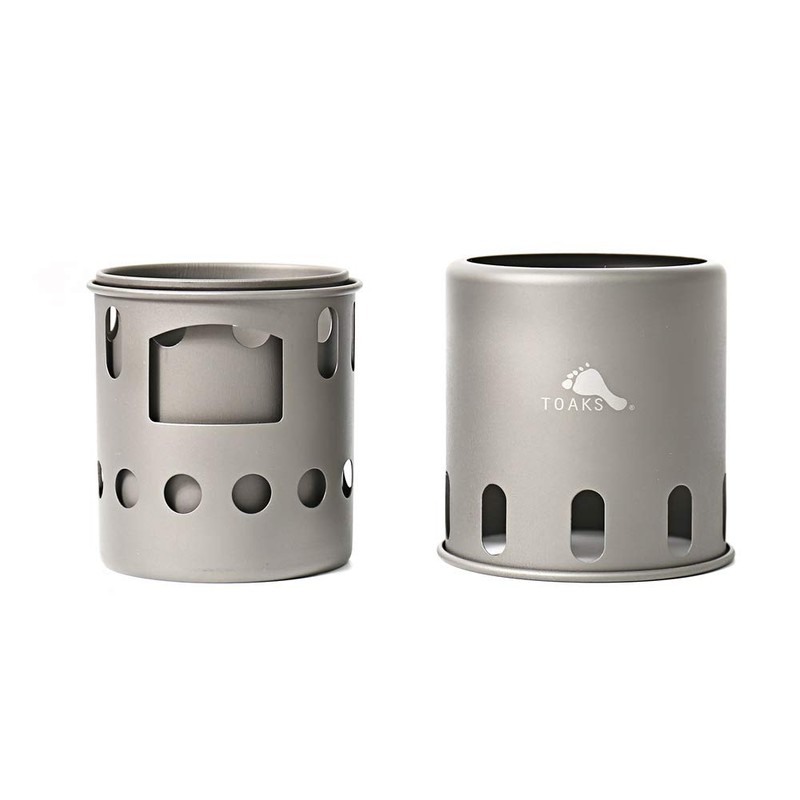 TOAKS Titanium Wood Stove Outdoor Camping Stove, Titanium Backpacking Wood