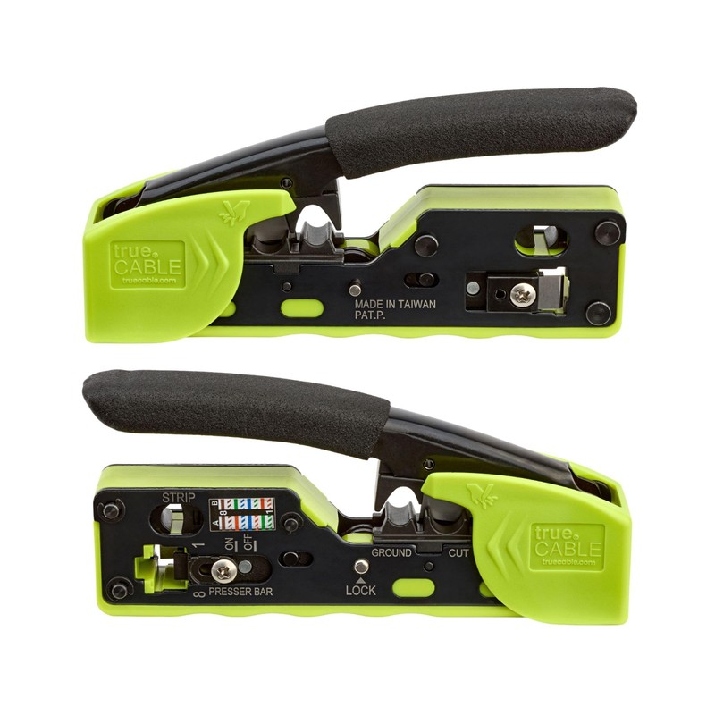 trueCABLE Crimp Tool for Pass Through RJ45 - All-in-One Ethernet