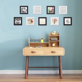 YIYINOE Set of 6 15 x 15 cm Square Picture Frame Set, Cardboard Picture Frame with Protection Plastic Membrane, Wall Mounted Photo Gallery Display for Collage, Photos, Pictures, Family Photo Frame,