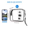 KAHOUI Pack of 2 Toiletry Bags, Transparent, PVC Cosmetic Bag,