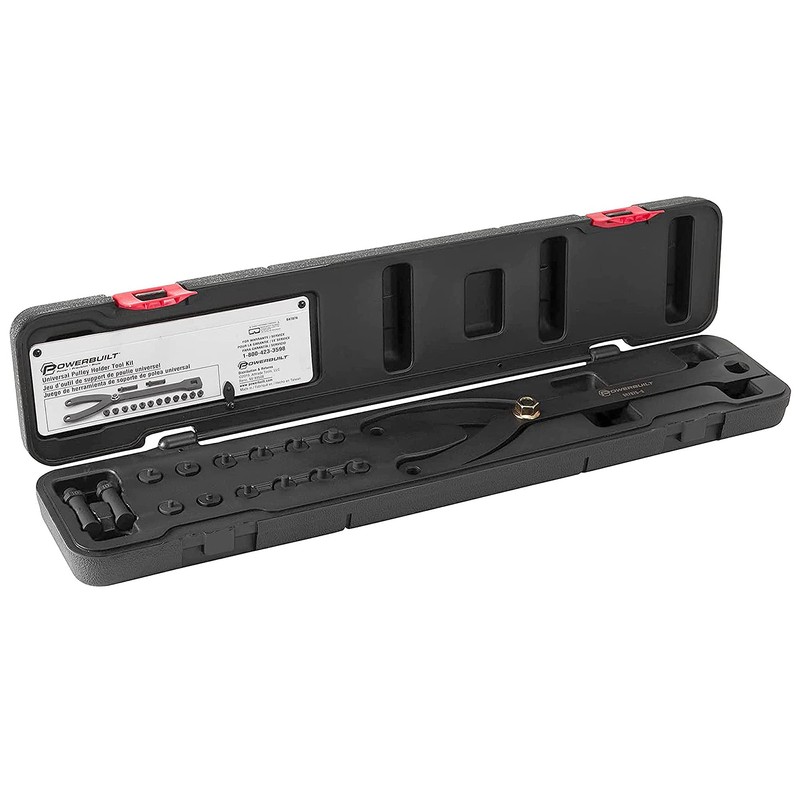 Powerbuilt Universal Pulley Holder Tool Kit, Hold Pulleys Servicing Vehicle