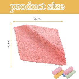 Flannel Face Cloth, 6 Pack Flannels Face Cloth, 30x30cm Microfiber Cloth, Baby Flannel, Flannels and Facial Cleanser with Velvet Cloth, Soft Bamboo Face Towels, Suitable for Children and Adults