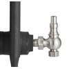 UK-20 BRN Arroll traditional manual Radiator valve in brushed nickel