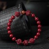 FengShui Wealth and Luck Bracelet, Feng Shui Cinnabar Stone Zodiac