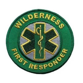 Wilderness First Responder Patch (3") Embroidered Velcro Badge Emblem for Jackets Bags Backpacks Gift Patches