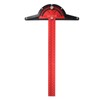 Woodworkers Edge Ruler Aluminum Alloy Red Black Adjustable Angle T