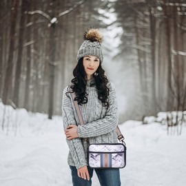 NIDOOT Crossbody Bags For Women,Neoprene Bag,Neoprene Crossbody Bag,Messenger Bag Neoprene Tote Bag, Women Gifts Ideas(Snake Pattern)