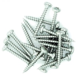 No.5 x 0.8 (3.5mm x 20mm) Pozi Pan Chipboard Screw - Stainless Steel (A2) (Pack of 20)