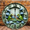 Emotional Connection 25x25cm Wooden Clock Functional and Meaningfulsheet size: 25*25cm/9.843*9.843inch,