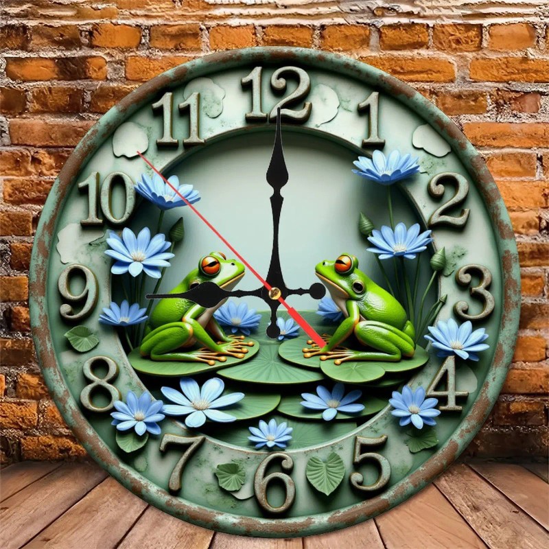 Emotional Connection 25x25cm Wooden Clock Functional and Meaningfulsheet size: 25*25cm/9.843*9.843inch,