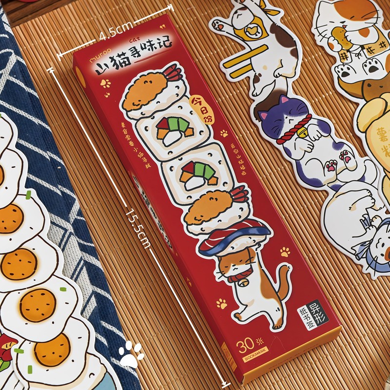 Bookmarks, Bookmarks, Book Markers, Cats, Animals, Set of 30 Message