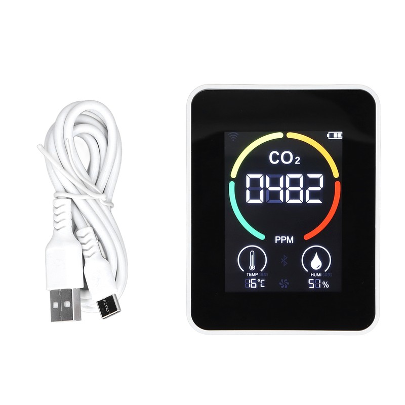 CO2 Detector Semiconductor Air Quality Monitor Temperature Humidity Sensor H8