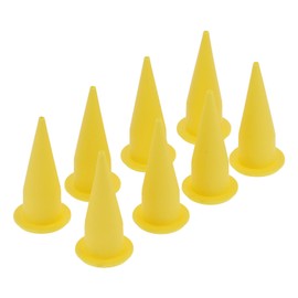 Caulk Cone Nozzle, Yellow Innovations Cone Nozzle Plastic 8PCS for Beautifying