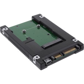 InLine® 76620B Drive Adaptor 6.4 cm (2.5 Inch) SATA to mSATA SSD