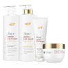 Kit Dove Cabello Rizado Amino Jojoba 4 Pzs