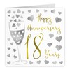 Hunts England - 18th Wedding Anniversary Card - Happy Anniversary