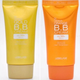 Bidameun Crema Base De Maquillaje Coreana_ Bb Derma Oro Y Naranja_4pz