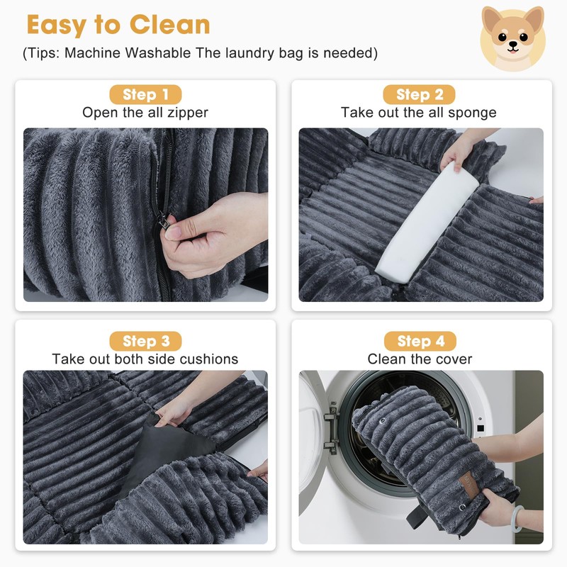 MIXJOY Dog Car Seat for Small/Medium Dogs up to 25