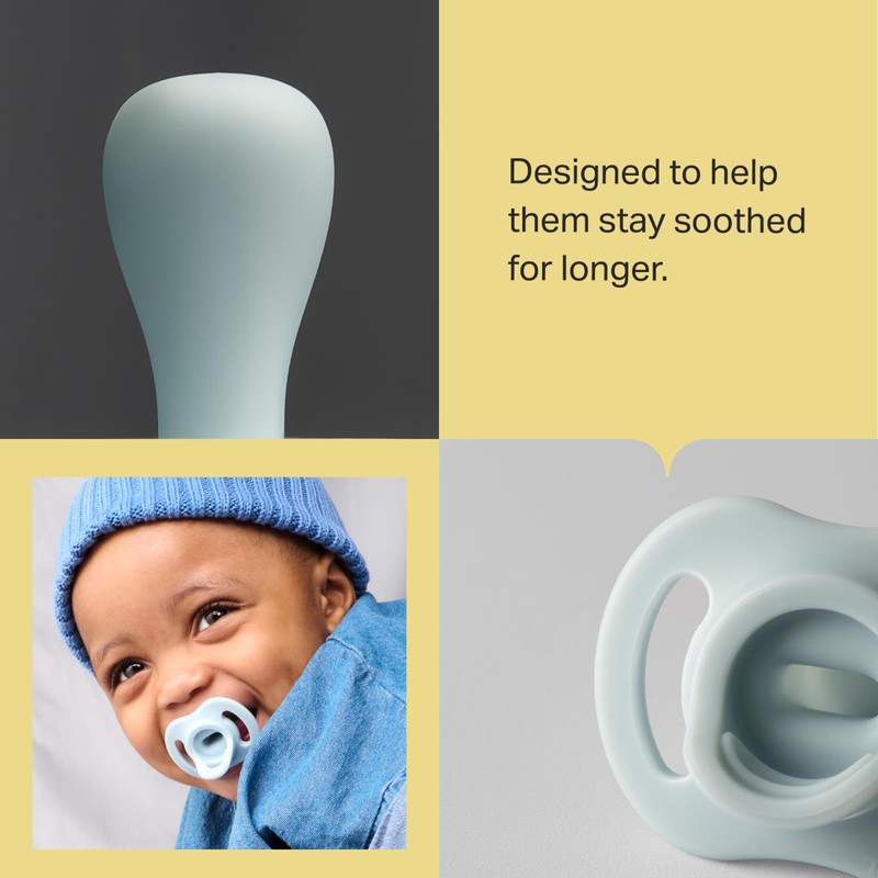Tommee Tippee Ultra-Light StayPut Pacifier, One-Piece Silicone Design, 18-36m, 4
