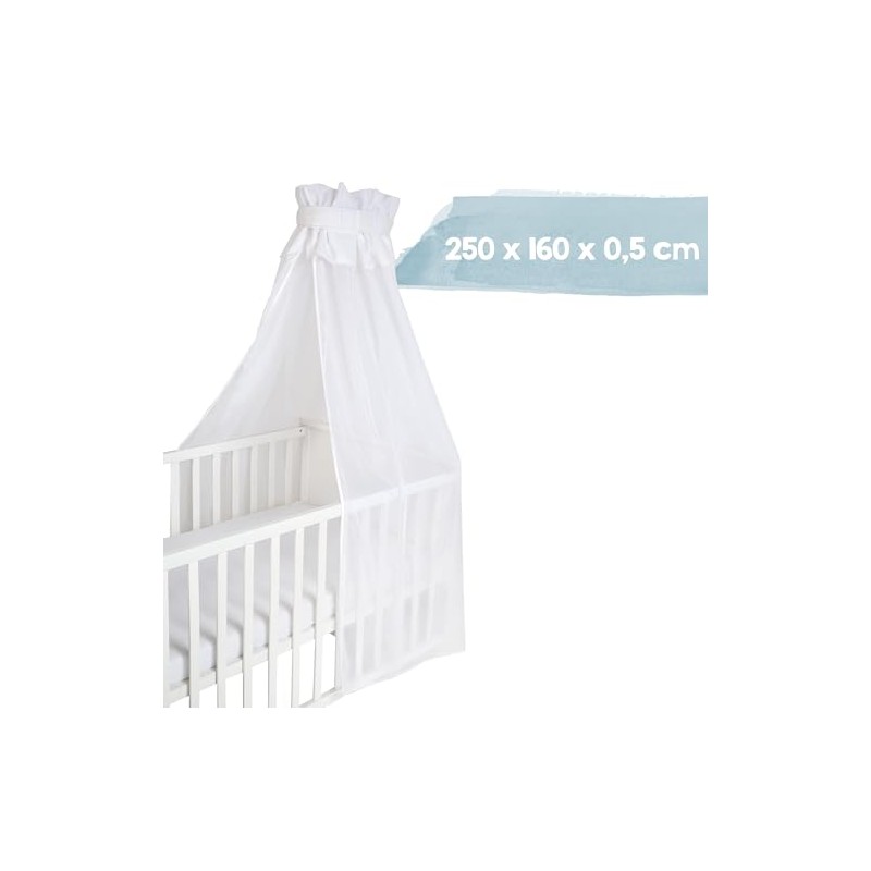 roba Baby Cot Canopy White 16% Cotton 84% Polyester 160
